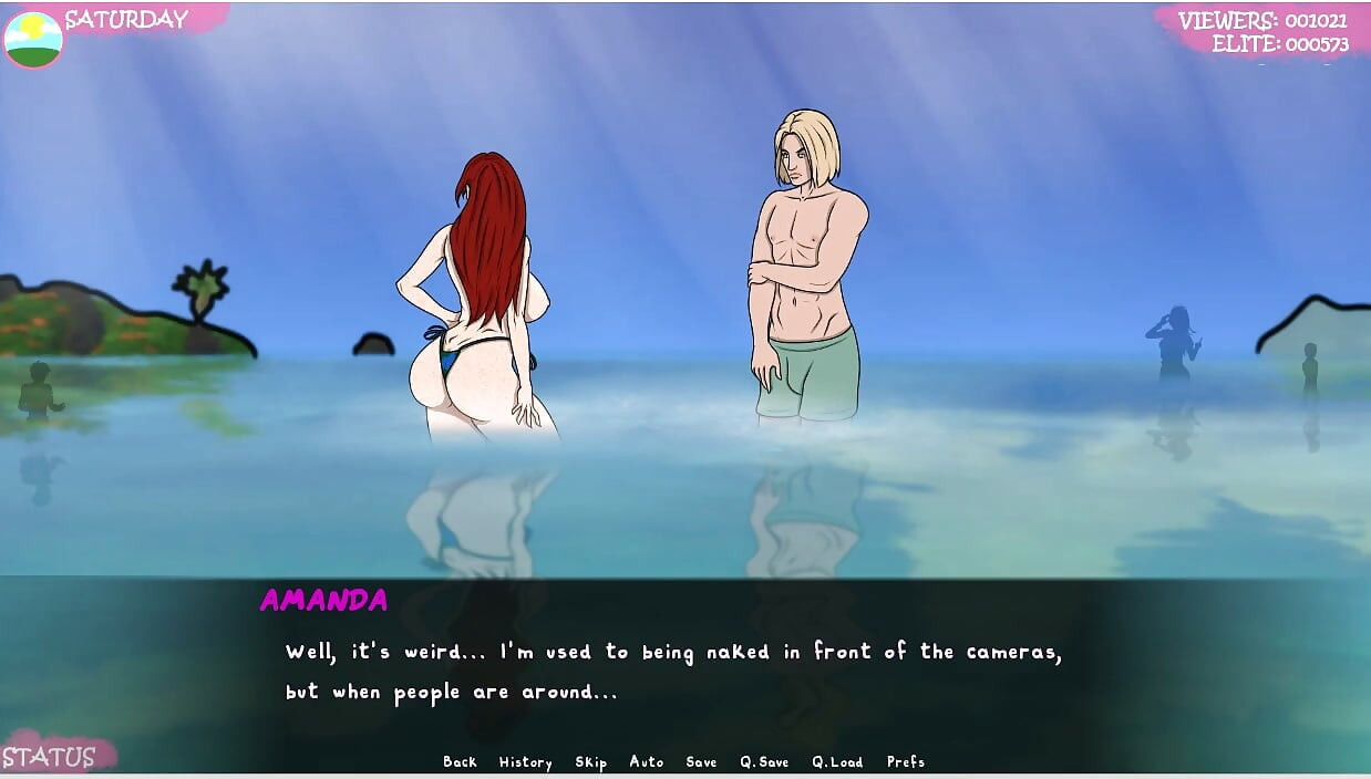 Lust town - lt - gameplay - permainan peran - bugil di pantai - kendor topless dengan pentil besar - menggoda orang asing di pantai
