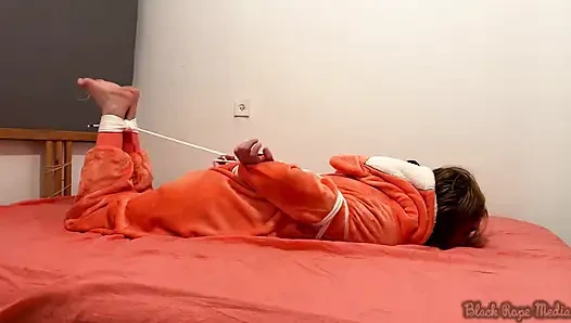 Miriam Bound and Tickled in Onesie