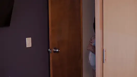 Looking for My Stepsister I Get with Her Girlfriend, We Fuck and She Sees Us