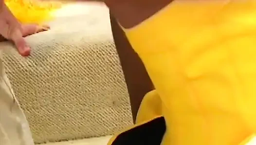 Horny Black Girl Has Anal Sex with a Huge White Cock