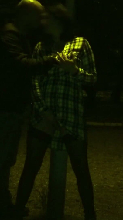 Kinky Couple Masturbates Together in a public park | Clip 1