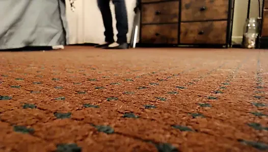 Shrunken to Serve as Mop Vacuum Foot Slave