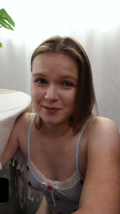 Russian Stepdaughter Ava Marina Swallows Stepdaddy’s Load and Rides Him Hard | Clip 1