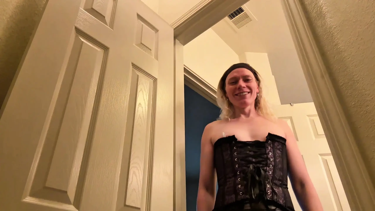 Shemale mommy Dom pisses all over her submissive