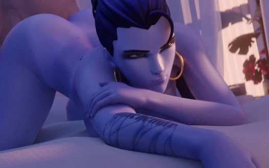 Widowmaker from overwatch - misi jitu gagal gara-gara kontol besar - gaya doggy & pantai jack-o pose ngentot pantat besar 3d