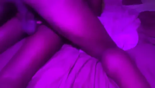 Hot ebony babe sensual moment from the back and the side