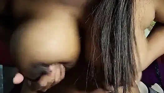 Aunty Will Quench Her Thirst and Make You Drink the Juice of Big Breasts.