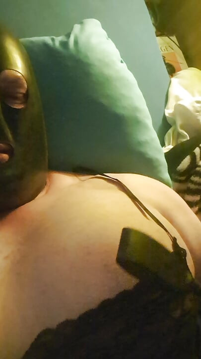 A naughty latex sissy...
