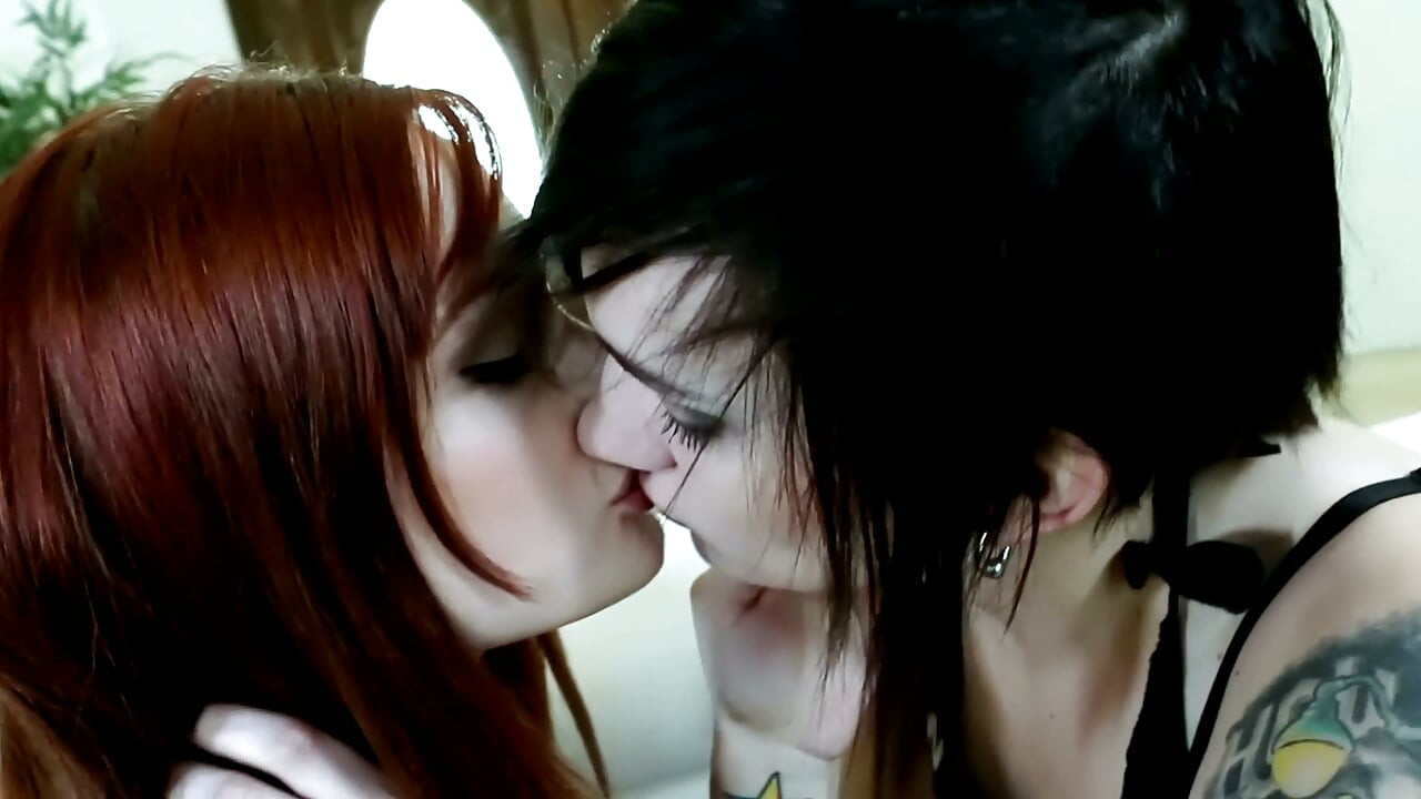 Toe Sucking on the White Couch - Redhead Worships a Tattooed Brunette's Bare Feet
