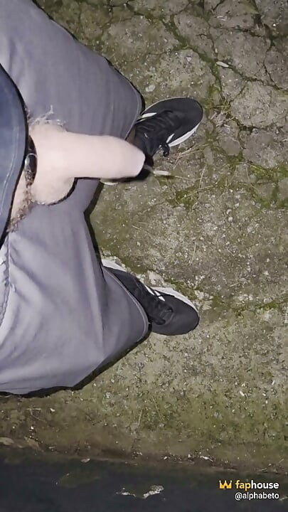 Alpha Cashcock Pissing and Walking Down the Street