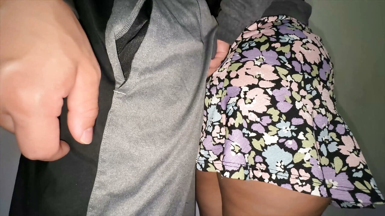 Big-assed Woman Touches a Stranger's Erect Penis. Flash Dick!!