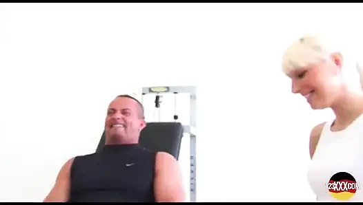 Hot Blonde Fucked Hard After Workout