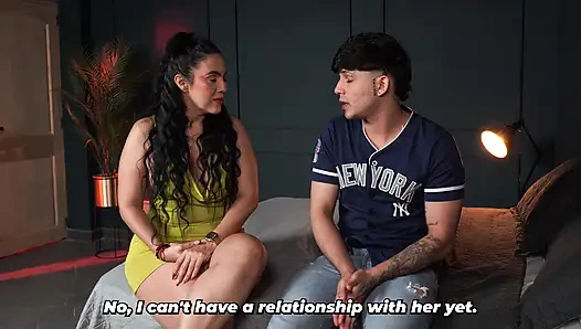 Stepson with no sexual experience learns from the best! - Big-bootied stepmother