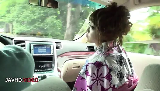 Mikuru Shiina's Amazing Outdoor Hardcore Blowjob Show with Her Stunning Large Tits