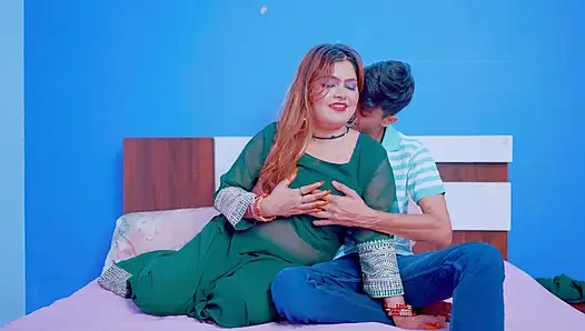 Big boobs hot newly married couple enjoyed their first suhagrat night
