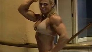 Christine R female muscle