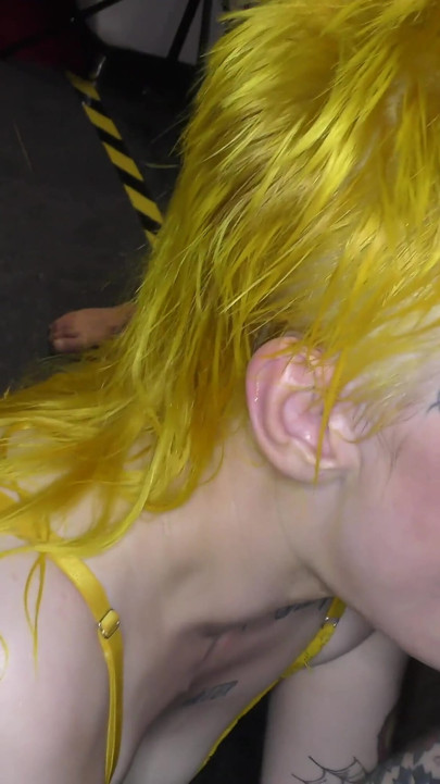 Debut Bukkake Facials for Lana Banana