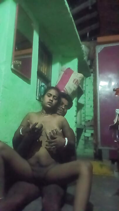 There was no one in the house, suddenly the husband came into the house and locked it and took the wife to the bed, after going to bed, he fell into full romance