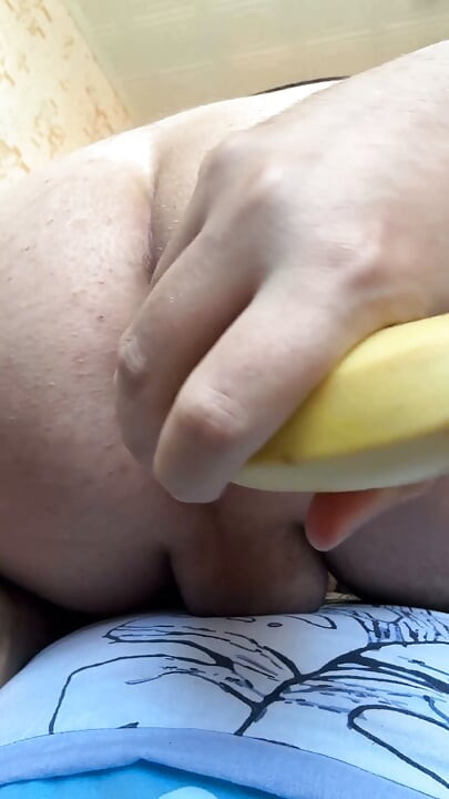 Μπανάνα στον κώλο Close Up Solo