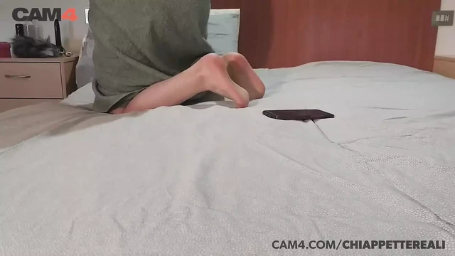 Big tittied babe rubbing her pussy masturbating solo
