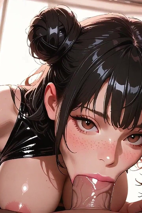 Cute Girl Sloppy Blowjob Anime Hentai