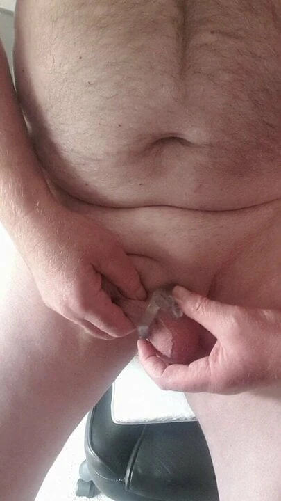 Fitting my chastity cage