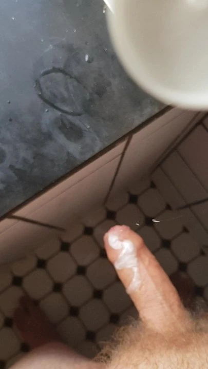 Cock washing with vaginal soap