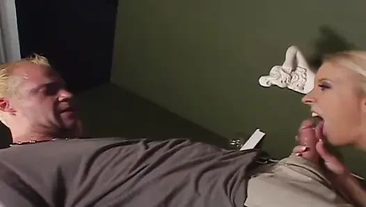 Blonde Mature Babe Dripping Cum After Intense Cock Sucking Session