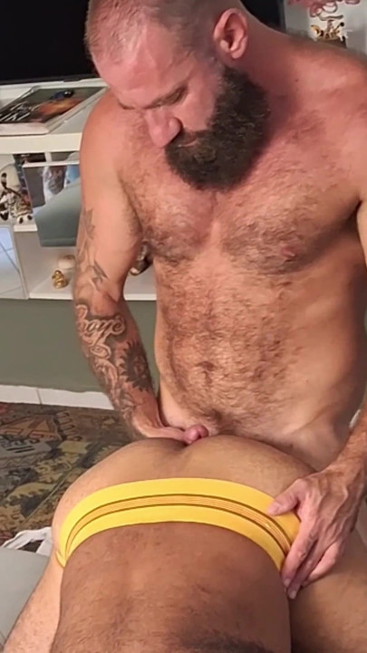 Bearded Stepuncle Getting Fucked by Bearded Miner