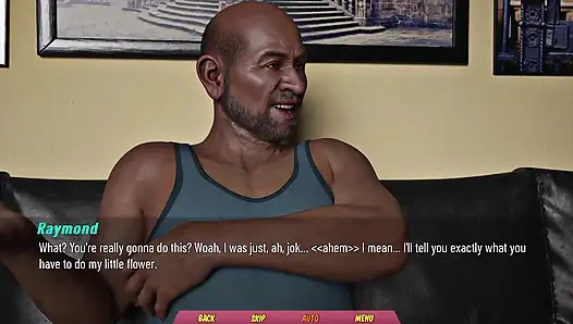 Hot wife won't pay house rent so she strip herself for landlord