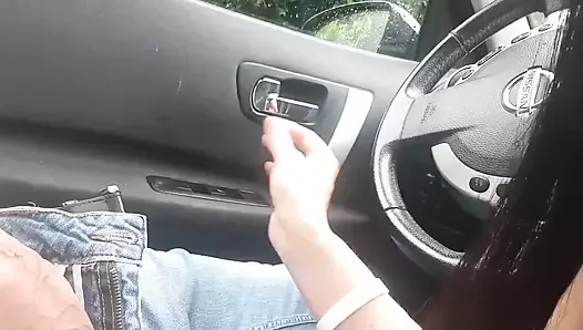 Public Park. Blowjob and Fucked in a Car (real) Interrupted by Police..