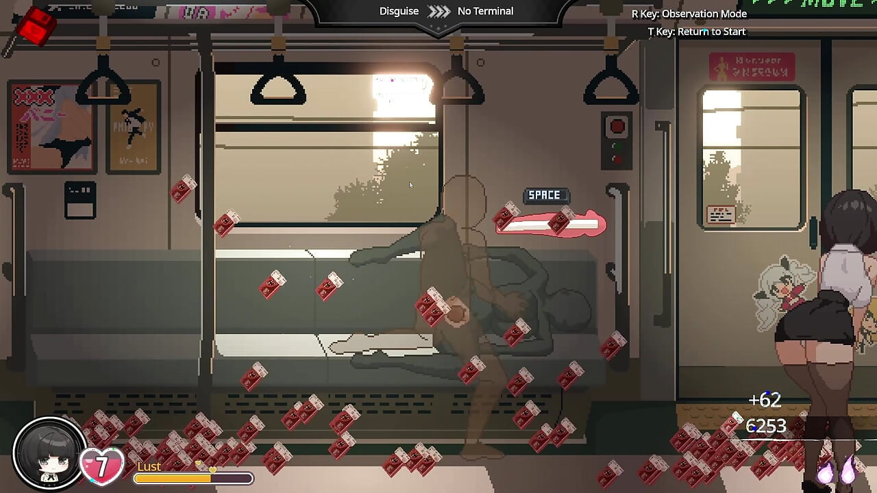 Fucking girls on a train (Train45 animations)