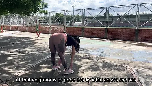 Big-assed Colombian anal sex with a stranger in a public park in colombian