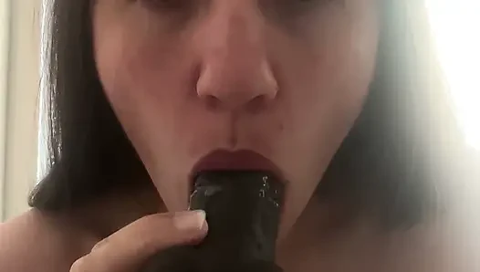 Schwarzen schwanz lecken, ahegao