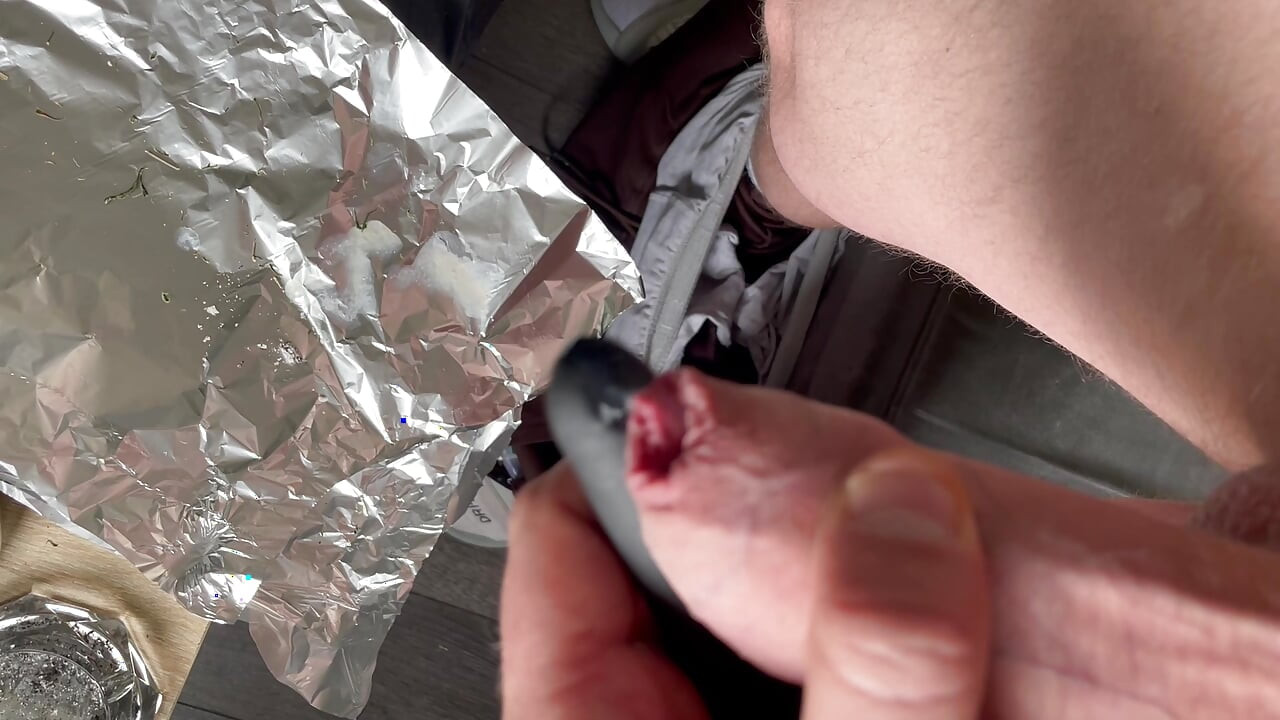 Hard cock and vibrator