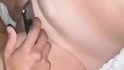 My pussy was devoured by the 55m grandpa and I stroked his big cock as he shook my hot body flicking my clit getting a handjob