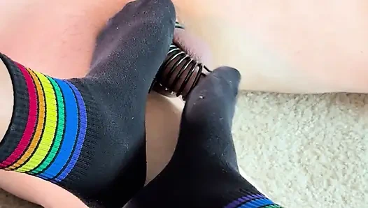 Ayak kaltak bekaret kemeri içinde azdırıyor