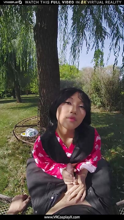 VRCosplayX Demon Slayer Mai Thai Yaiba Makomona tuli kuuma ja himokas yhtä paljon kuin hän on vaarallinen Osa 1