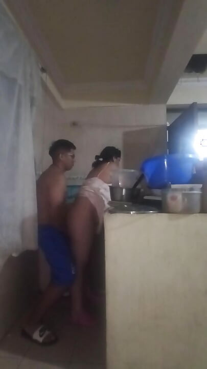 The Boss Comes Into the Kitchen to Fuck Me, His Cock Excites Me