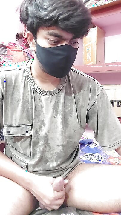 A man using there own hand and try to cum