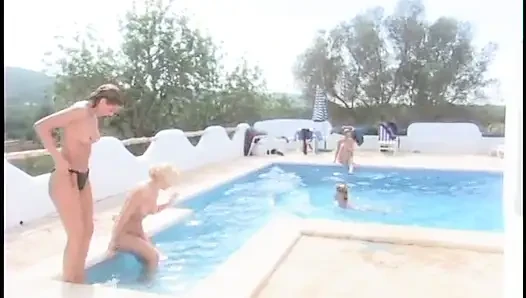 Hot MILFs in swimming pool