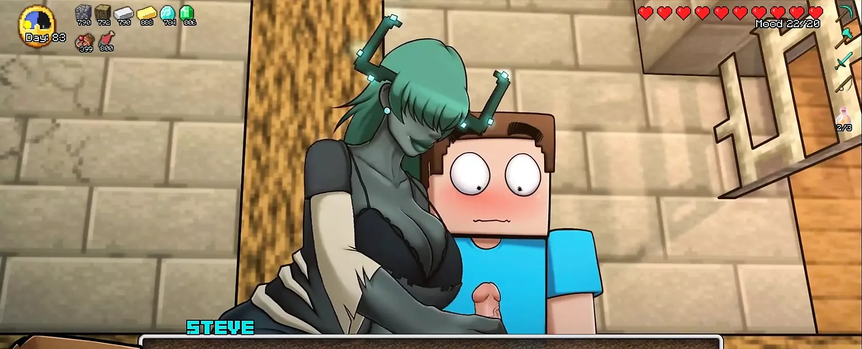 Minecraft horny craft - 第42部分 脚和打手枪！由Loveskysanhentai