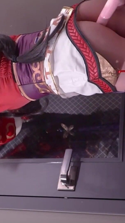 Powerful moment from "League of Legend Ahri cosplayer Tied up, hentai japanese shemale cosplay 12"