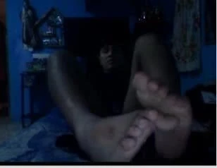 Straight guys feet on webcam #131