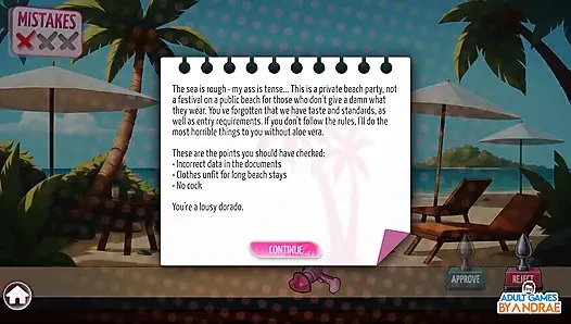 Ep2: hari 2: aktivitas pantai - futa zone lewd control