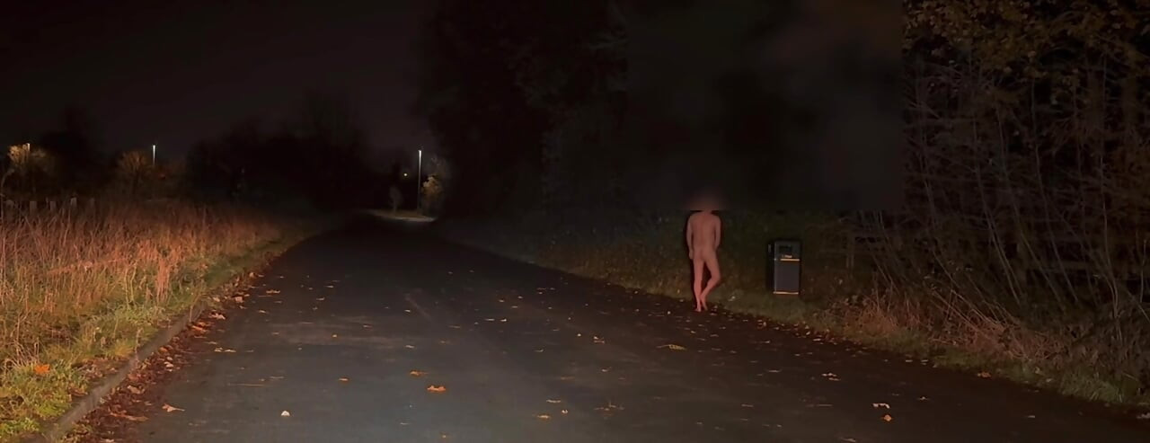 Coli kontol besarku sambil bugil di pinggir jalan saat mobil lewat