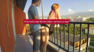 Norweski seks na balkonie