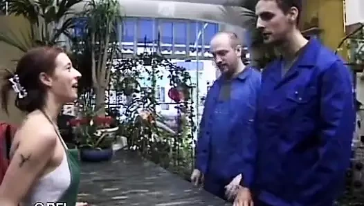 Süper azgın çiçekli kız