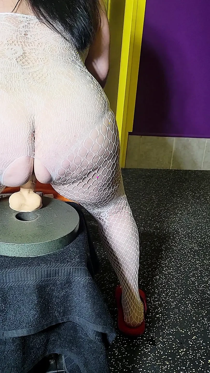 She got caught riding dick in the Gym