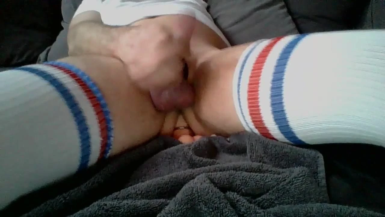 cockrings tigh high white socks riding big cum